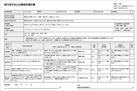 個別支援計画